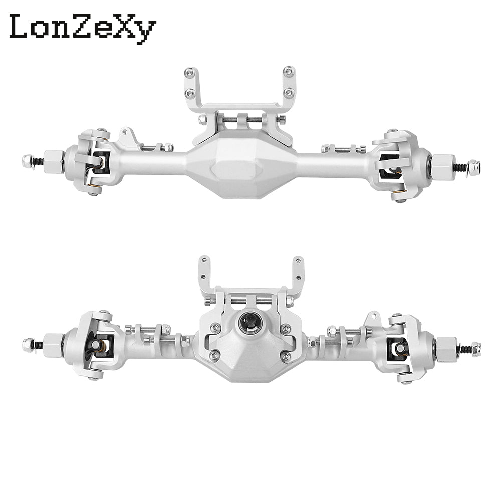 LONZEXY Aluminum Front & Rear Portal Axle Set For SCX10 II