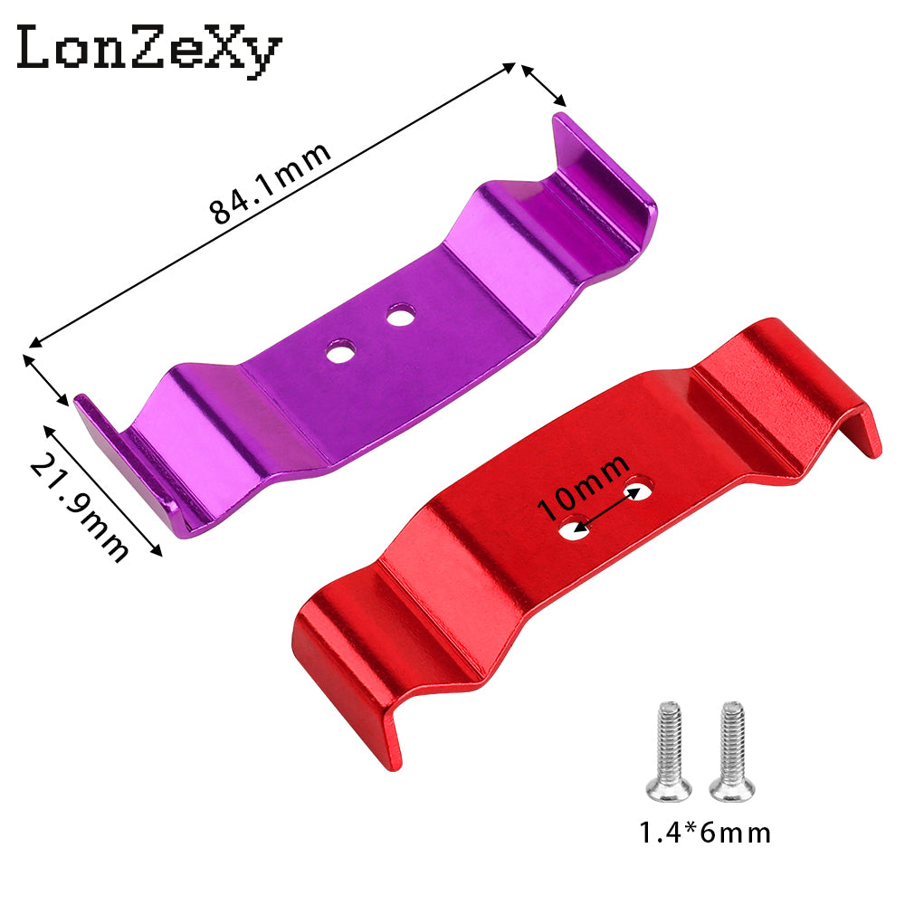 Lonzexy RC Rear Wing Alloy Metal 2PCS for Losi Micro-B 1/24 RC Buggy Car Upgrade Wing Parts Accessoy
