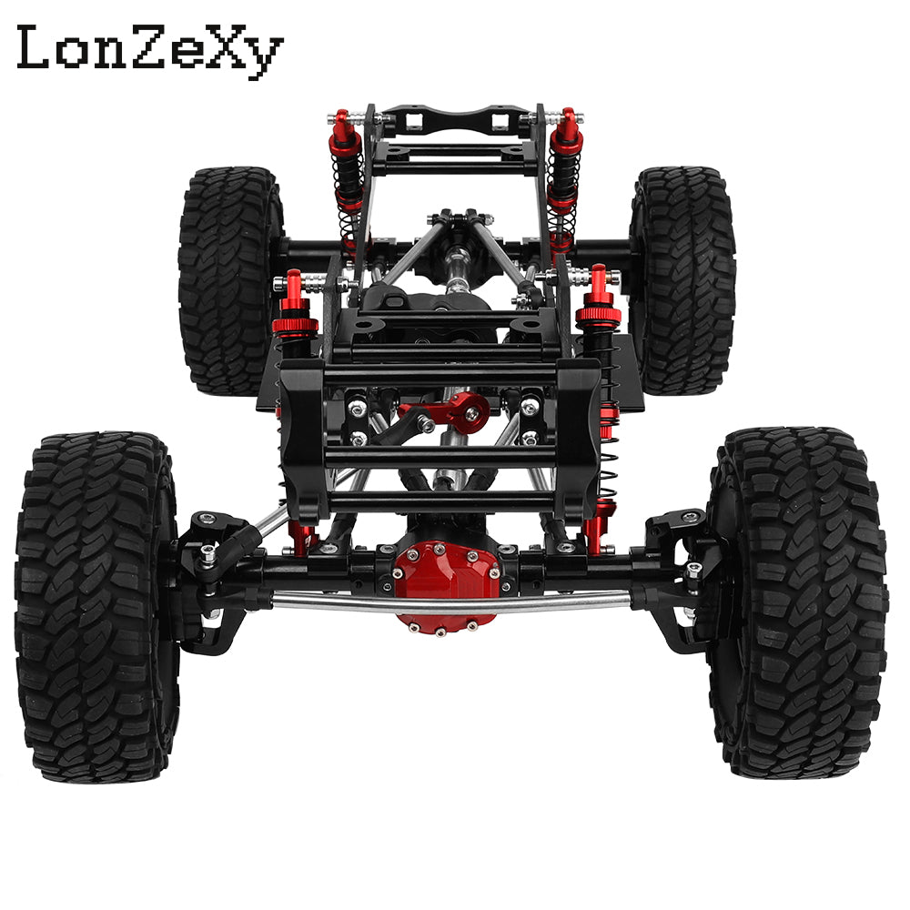 Lonzexy 1/10 RC Car LCG Low Center Of Gravity Crawler Chassis Fit for SCX10 Upgrades