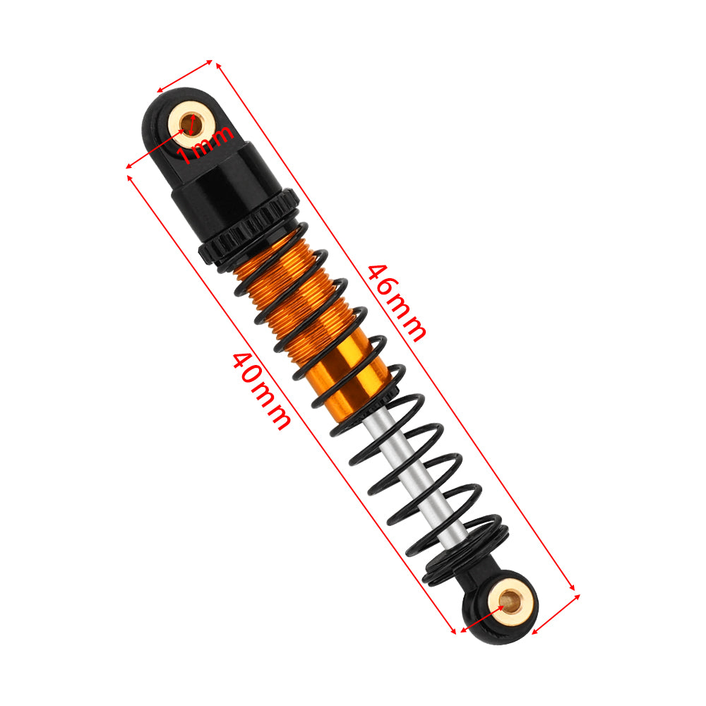 LonZeXy 4PCS Oil Shock Absorber 40.5mm / 52mm Adjustable Damper For Axial SCX24 1/24 RC Crawler Aluminum Suspension Upgrade Parts