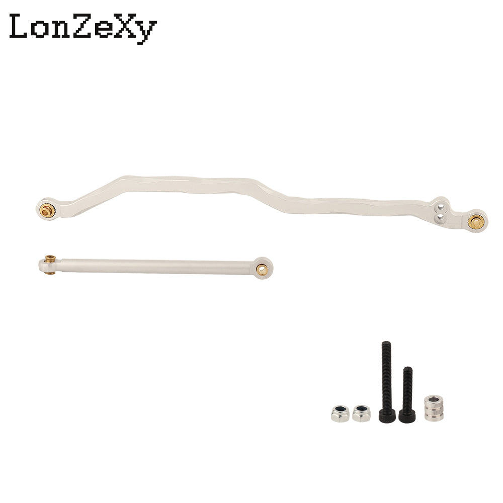 LONZEXY Black Aluminum Fix Link Steering Rod For Wraith Ridgecrest Deadbolt