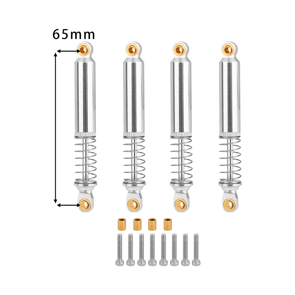 LomZeXy 4PCS Oil Shock Absorber 53/59/65/71/77mm Adjustable Damper For Traxxas TRX4M 1/18 RC Crawler Aluminum Suspension Upgrade Parts