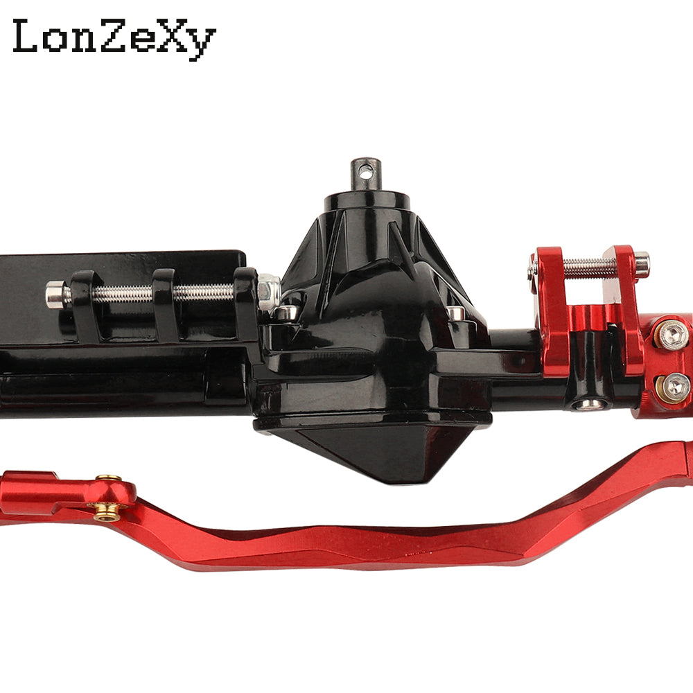 Lonzexy Aluminum Complete Front & Rear Axle Set for Axial RBX10 Ryft 1/10 RC Upgrade Parts