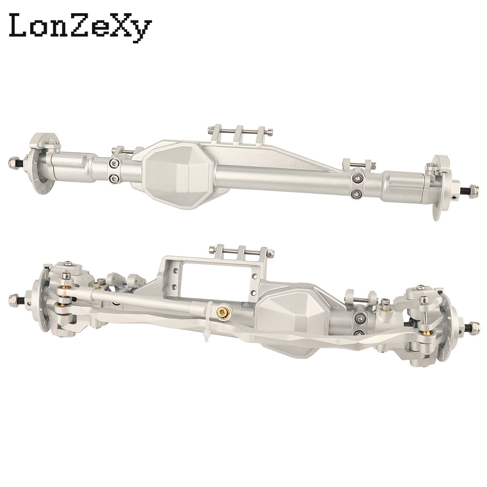 Lonzexy Aluminum Complete Front & Rear Axle Set for Axial RBX10 Ryft 1/10 RC Upgrade Parts