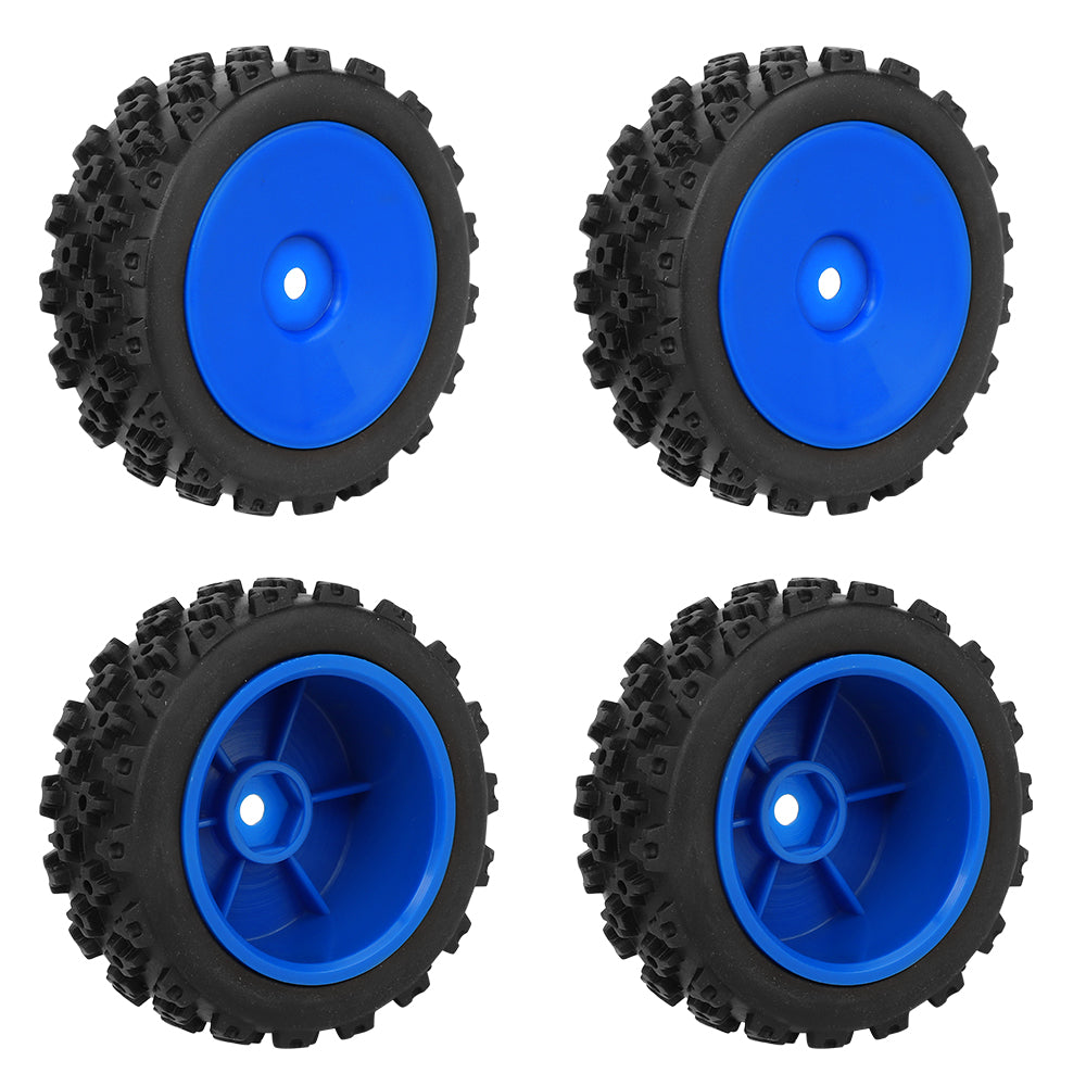 1/10 RC Off-Road Buggy Wheels 72.4g Knobby All-Terrain Rubber Tires Multi Color Rim RC Car Upgrade Parts