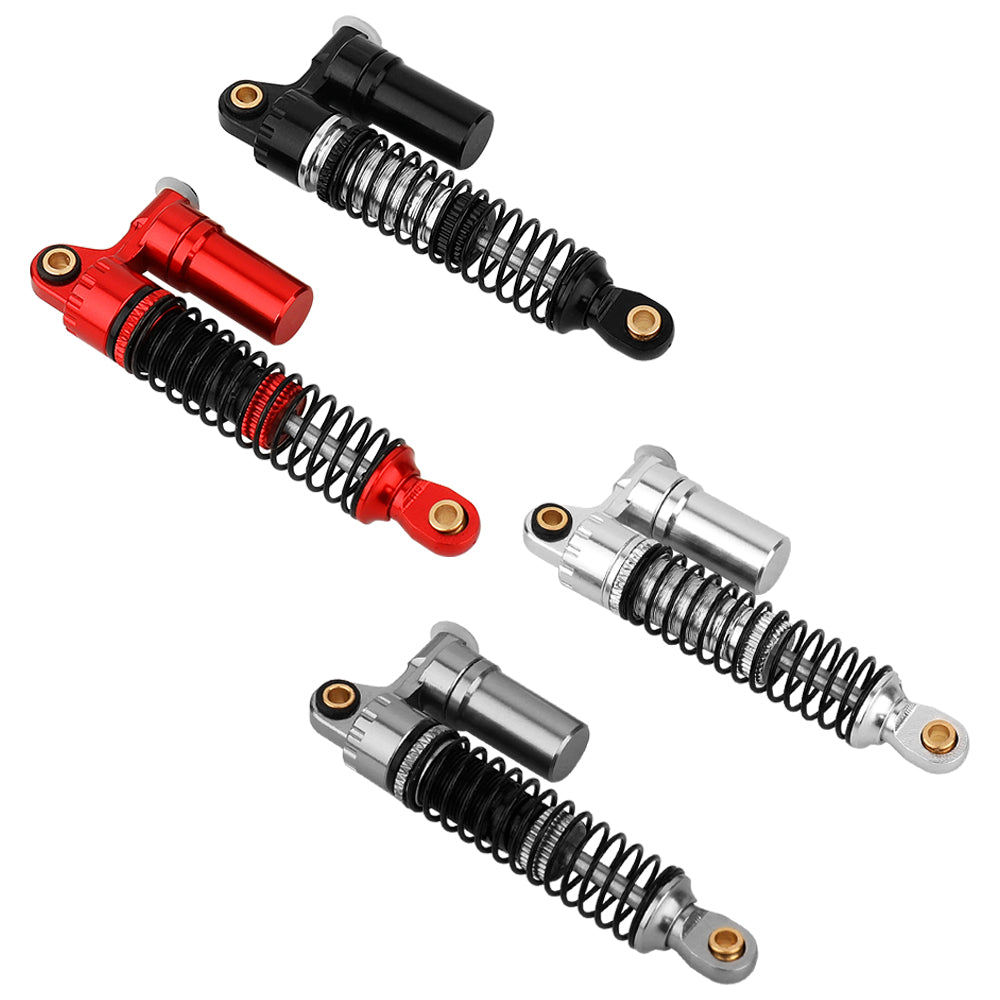 LonZeXy 4PCS New Oil Shock Absorber 53/59/66/78mm Piggyback Damper For Traxxas TRX4M 1/18 RC Crawler Adjustable Aluminum Suspension Upgrade Parts