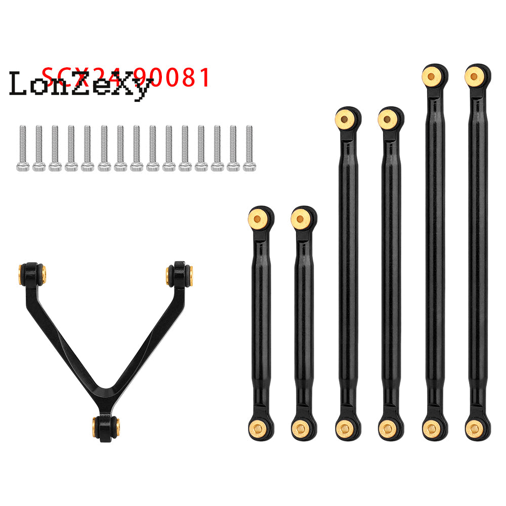 LONZEXY Stainless Steel Link Rod 313mm for SCX10 II