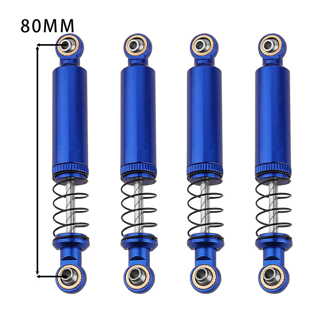 LonZeXy 1/10 RC Crawler Aluminum Oil Shock Absorber 70 80 90 100 110mm Adjustable Damper 4PCS For Axial SCX10 TRX4 D90 RC Off Road Car Upgrade Parts
