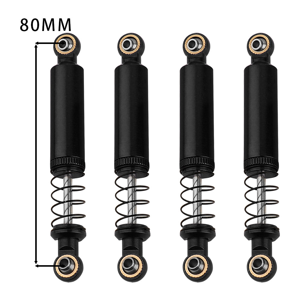 LonZeXy 1/10 RC Crawler Aluminum Oil Shock Absorber 70 80 90 100 110mm Adjustable Damper 4PCS For Axial SCX10 TRX4 D90 RC Off Road Car Upgrade Parts