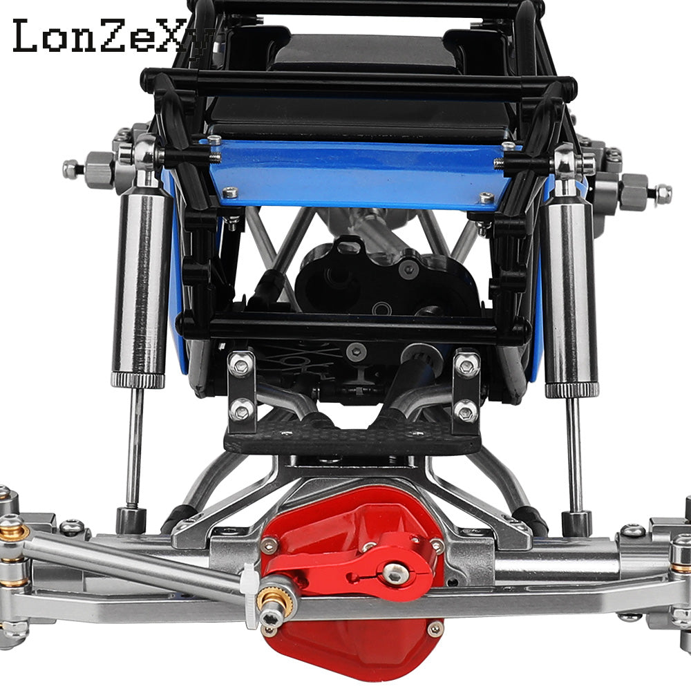 Wheelbase 313mm Double Straight Frame Chassis+Nylon Tube Roll Cage for SCX10 TRX4 (Without Wheels)