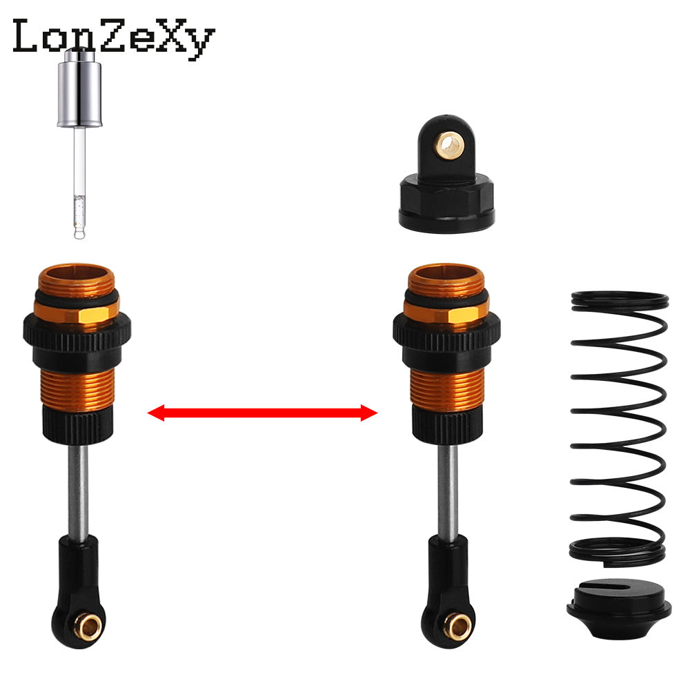 LONZEXY Oil Shock Absorber Set for 1/10 Traxxas Slash