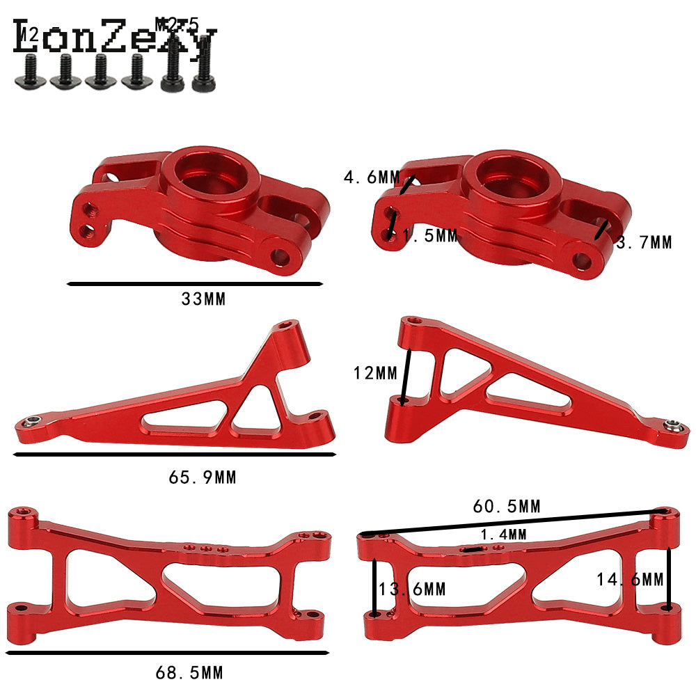 LONZEXY Arm Steering +Steering Cup  kit for 1/16 MJX Hyper Go