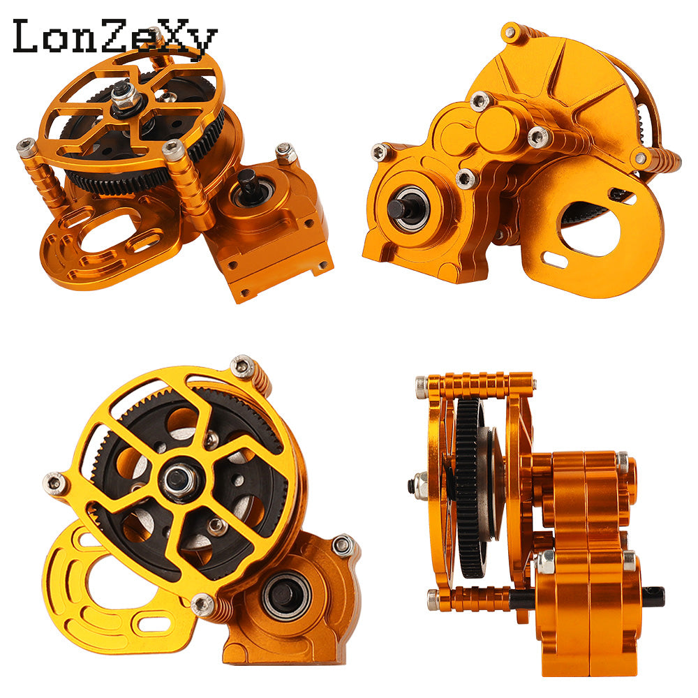 LONZEXY Metal Transmission Gearbox+Motor for SCX10