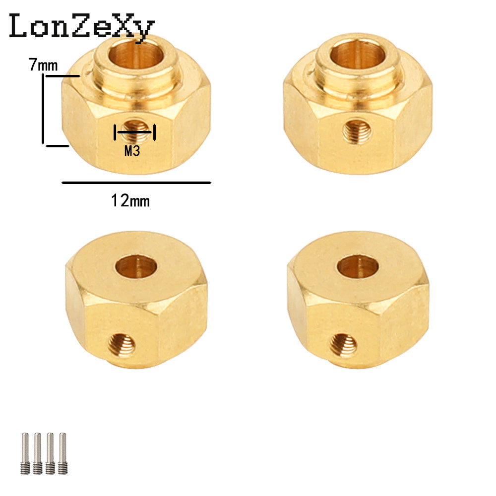 LONZEXY Wheel Hex Adapters  for Redcat Ascent 1/10