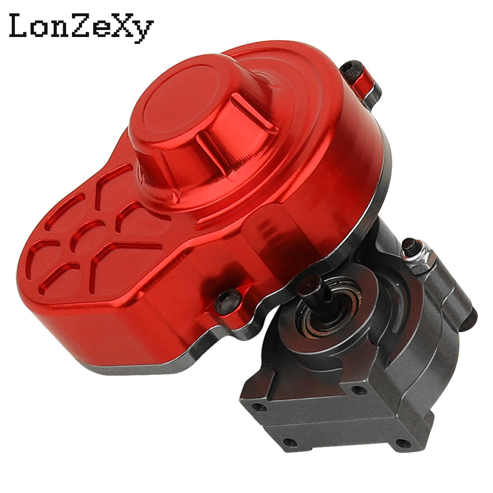 LONZEXY Complete Metal Transmission Gearbox+Gear for SCX10