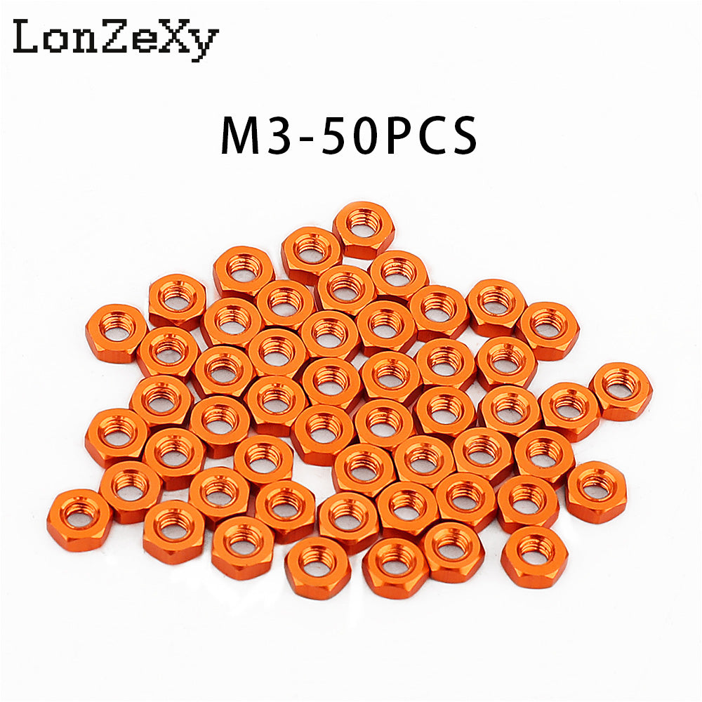 LONZEXY Hex Nut Stainless Steel 304(18-8) Metric Hexagon Nut 100 pcs
