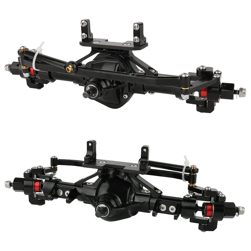 LonZeXy CNC Aluminum Rotatable Middle Axle, Metal Upgrade Axle Assembly For 1/10 Axial SCX10 Gen1 Gen2 RC Crawler Car Modification Parts
