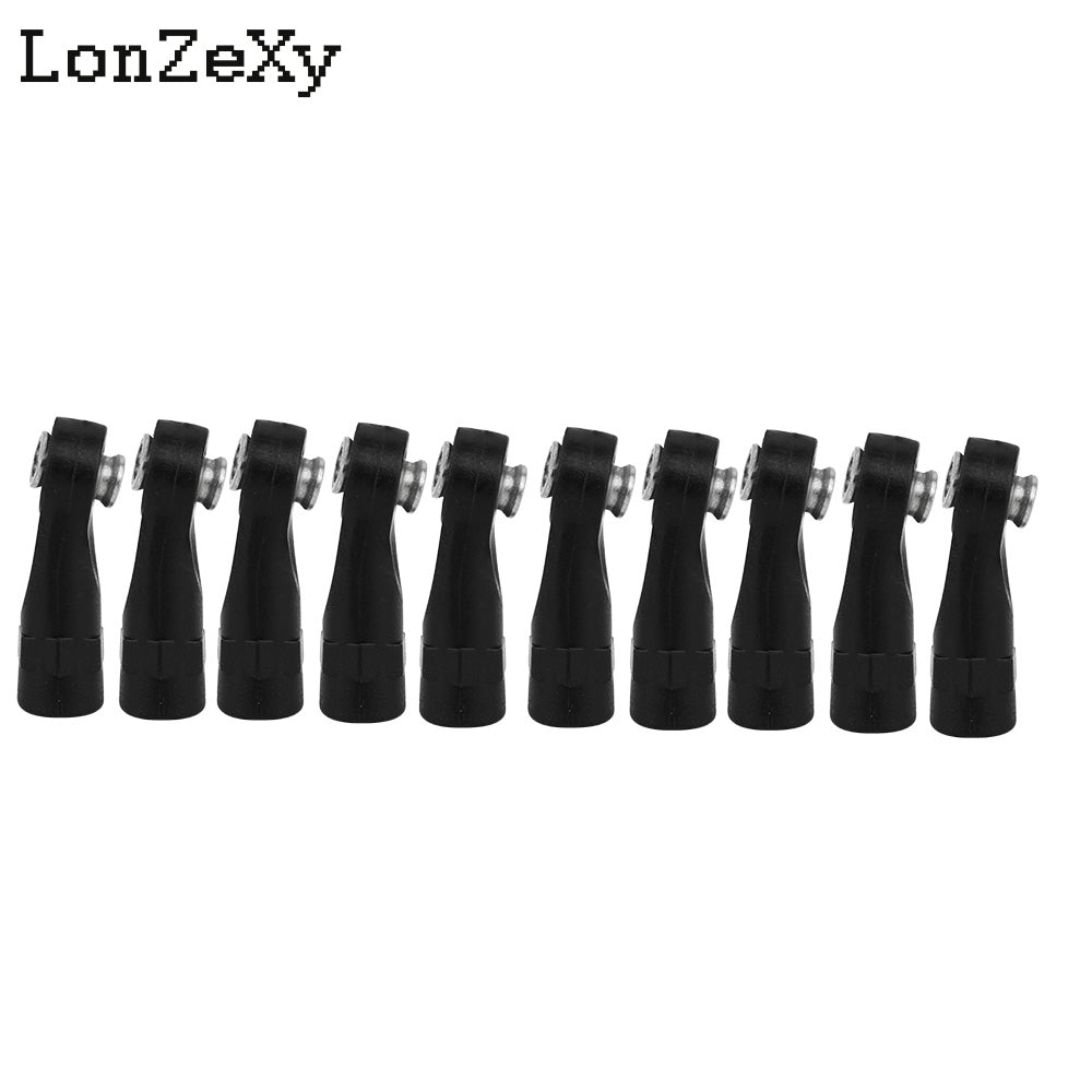 LONZEXY 10pcs Link Rod End  Ball Joint Head For Traxxas 1/10