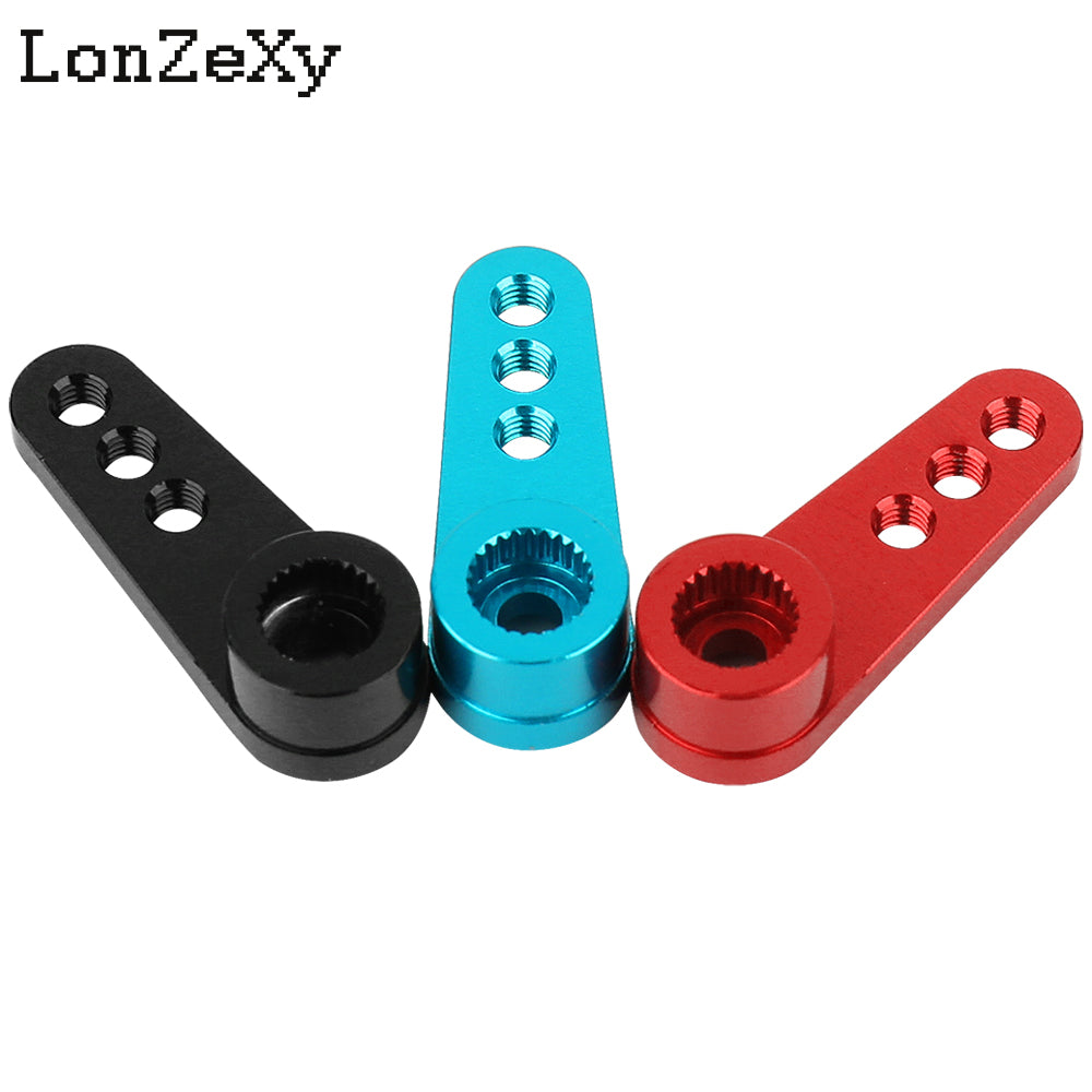 Lonzexy Metal 25T Servo Horn M3 Steering Arm Compatible with Futaba Savox Power HD HSP Servos Motor 1/8 1/10 RC Car