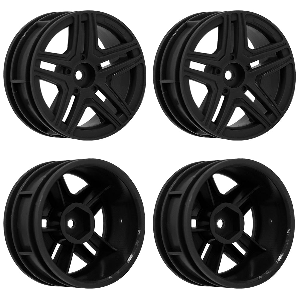 1/10 RC On-Road Car Plastic Wheel Rims Style A 52.8g 12mm Hex Multi Color Empty Hubs RC Modification Parts