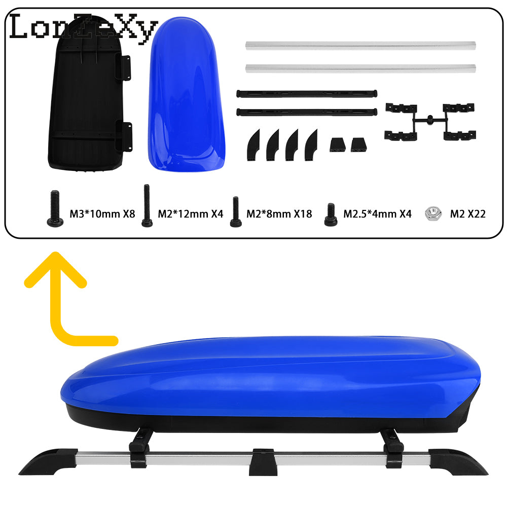 Loznexy RC-Hub Plastic Roof Trunk Luggage Rack Box for 1/10 TRX-4 TRX-6