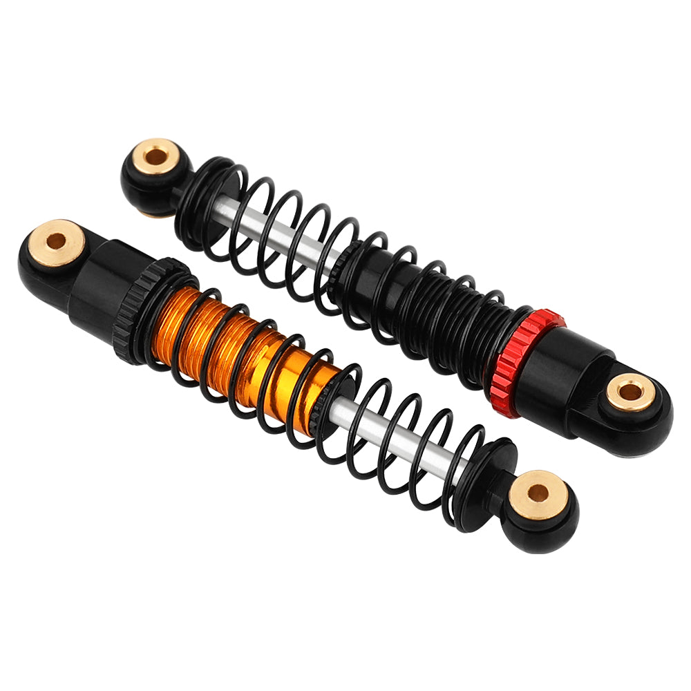 LonZeXy 4PCS Oil Shock Absorber 40.5mm / 52mm Adjustable Damper For Axial SCX24 1/24 RC Crawler Aluminum Suspension Upgrade Parts