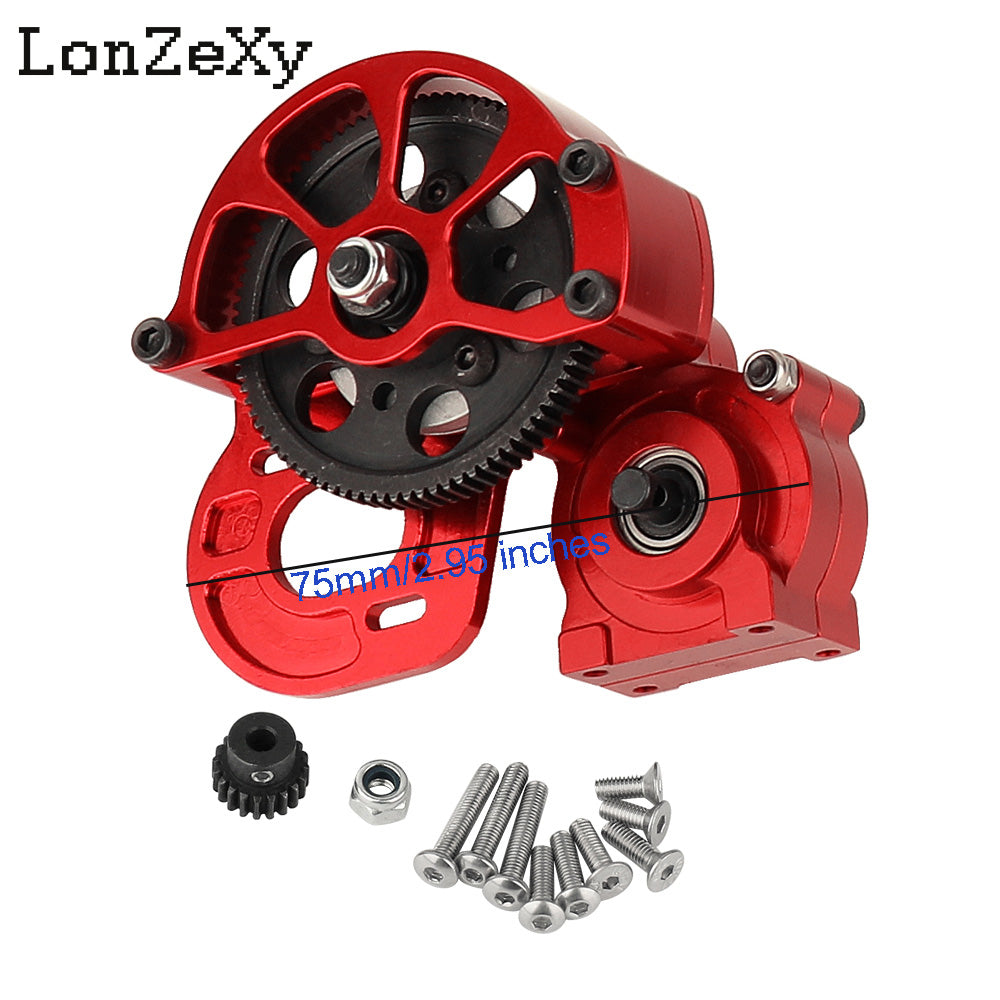 LONZEXY Metal Forward Transmission Gearbox for SCX10 & SCX10 II