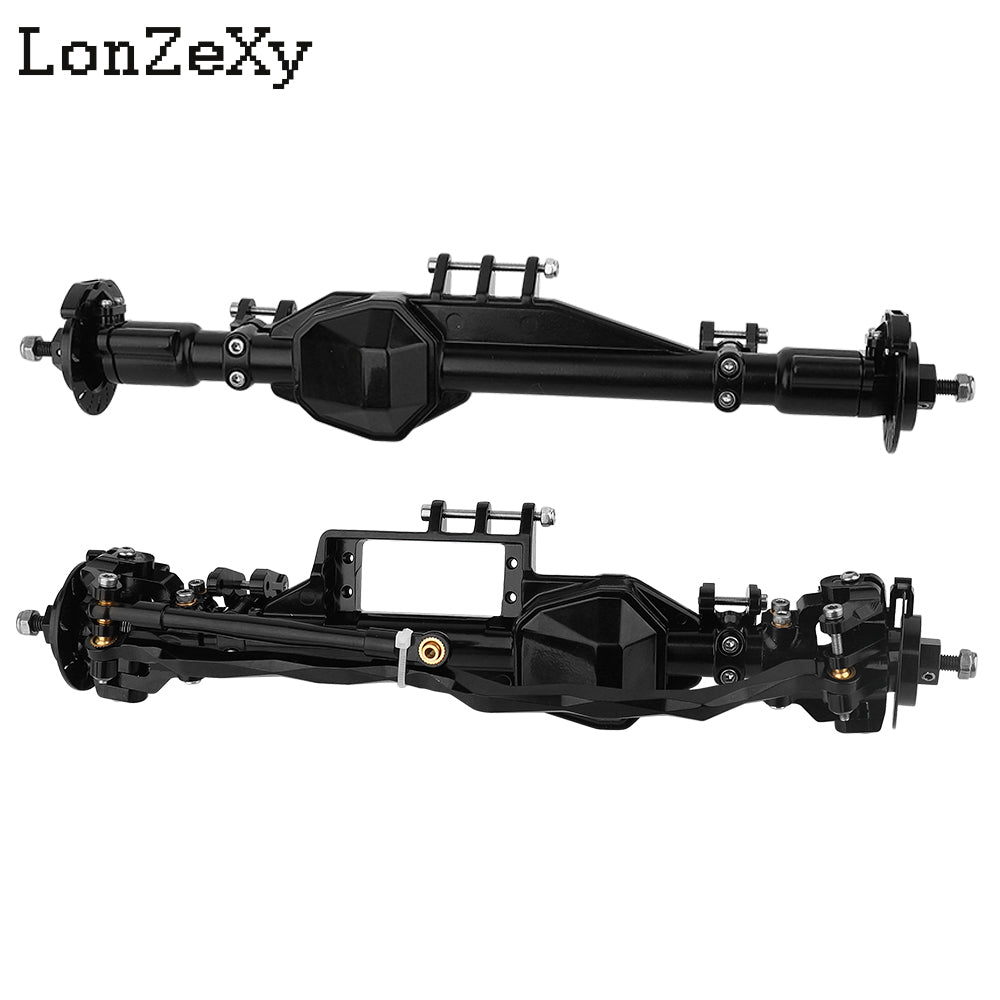 Lonzexy Aluminum Complete Front & Rear Axle Set for Axial RBX10 Ryft 1/10 RC Upgrade Parts