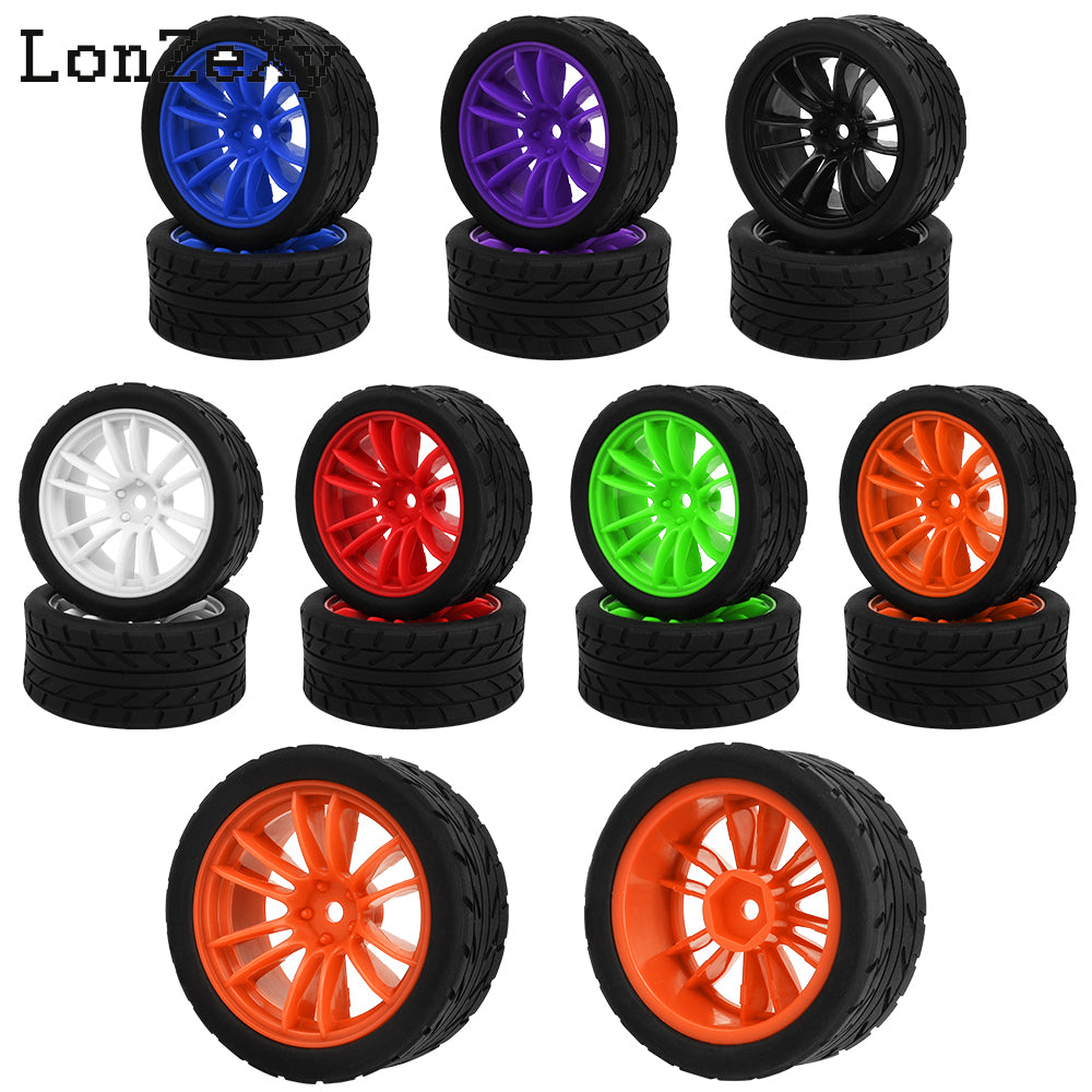 Lonzexy 1/10 1.9'' YOKOMO Flat Run MST Drift Tires XV02 Tamiya TT01 Kyosho hpi Sakura W211