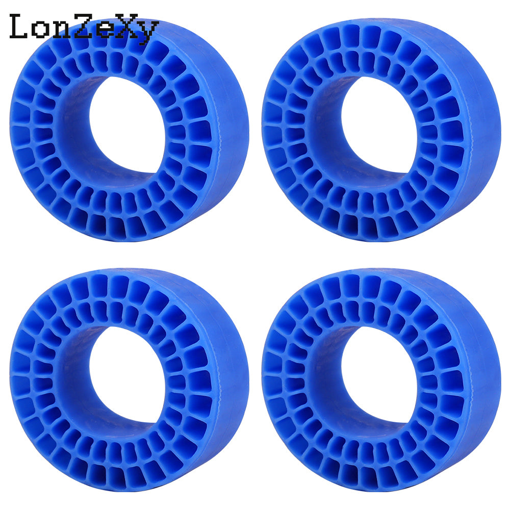 Lonzexy Silicone Rubber Inserts Foam for 58-64mm (2.4” OD) 1.0 Tires TRX4M SCX24 1/18 1/24 4 Pcs