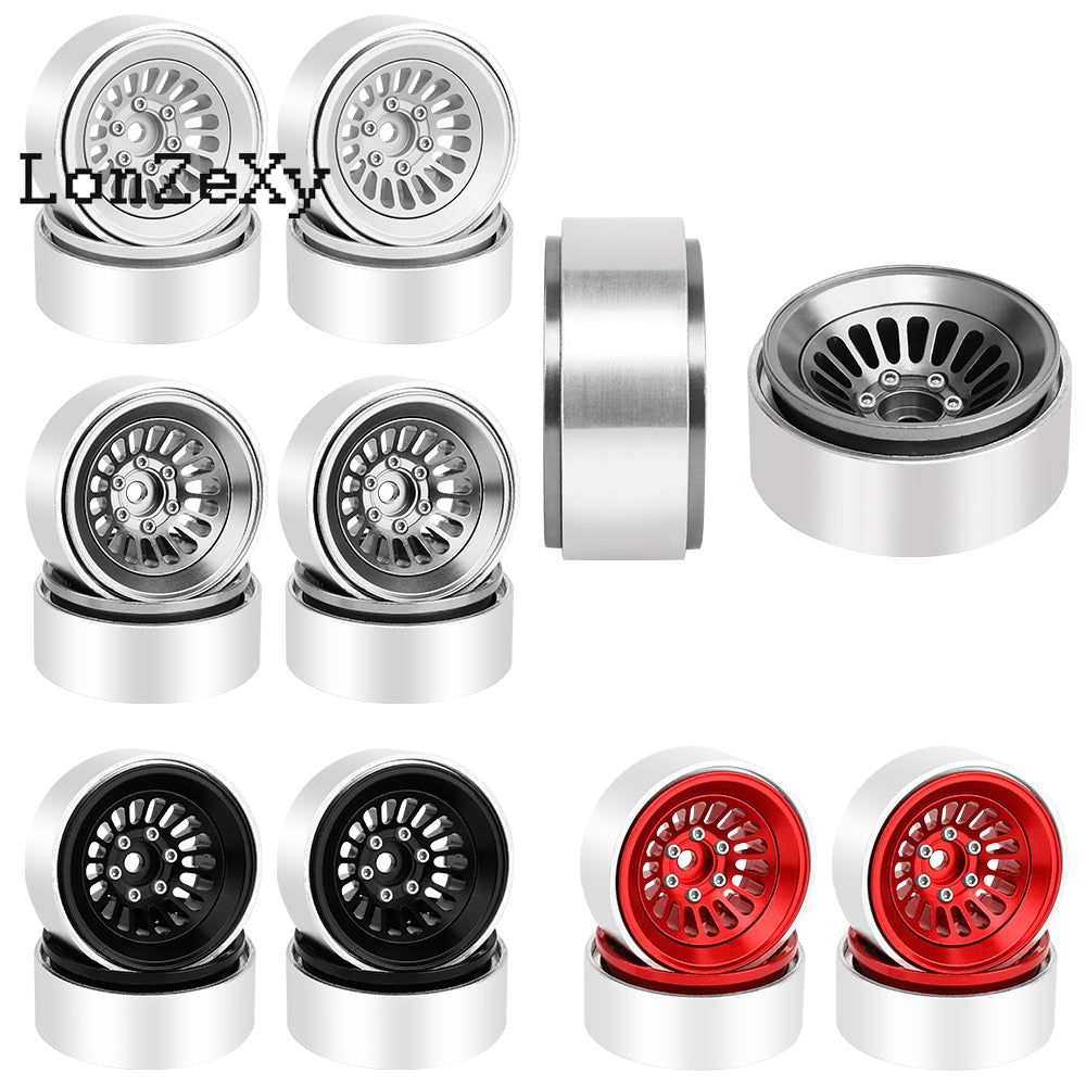 LonzeXy 4PCS Aluminum Alloy Wheel Rims for SCX24