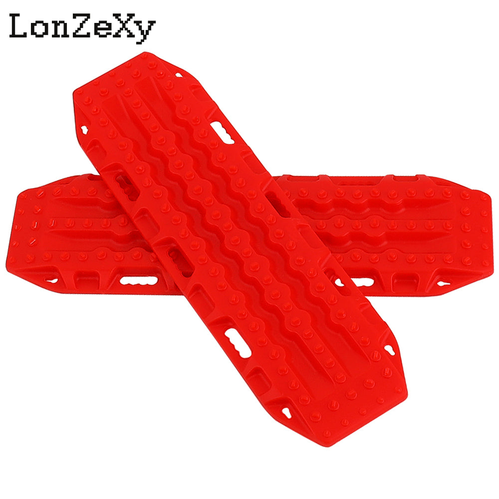 Lonzexy 2pcs 1/10 RC Plastic Sand Ladder Recovery Ramps Board for TRX4 SCX10 90046