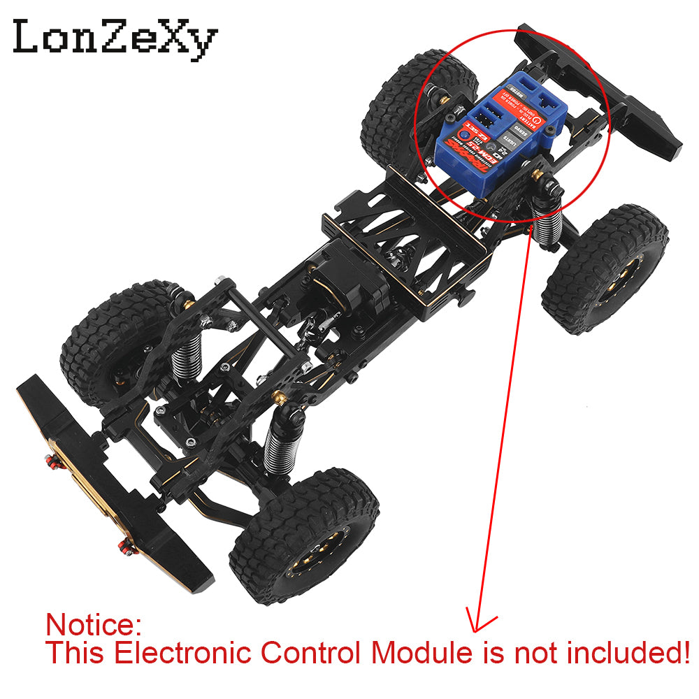 LONZEXY 313mm Wheelbase Assembled Frame Chassis for SCX10 II 90046