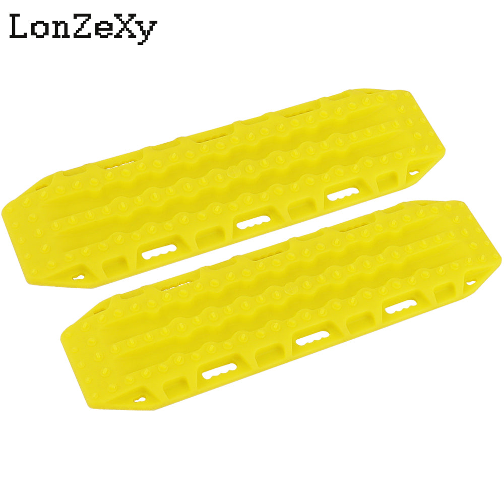 Lonzexy 2pcs 1/10 RC Plastic Sand Ladder Recovery Ramps Board for TRX4 SCX10 90046