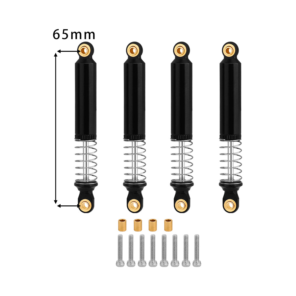 LomZeXy 4PCS Oil Shock Absorber 53/59/65/71/77mm Adjustable Damper For Traxxas TRX4M 1/18 RC Crawler Aluminum Suspension Upgrade Parts