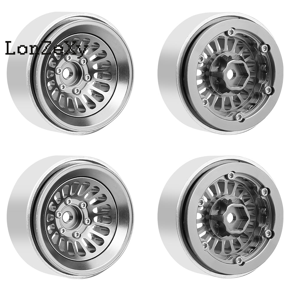 LonzeXy 4PCS Aluminum Alloy Wheel Rims for SCX24
