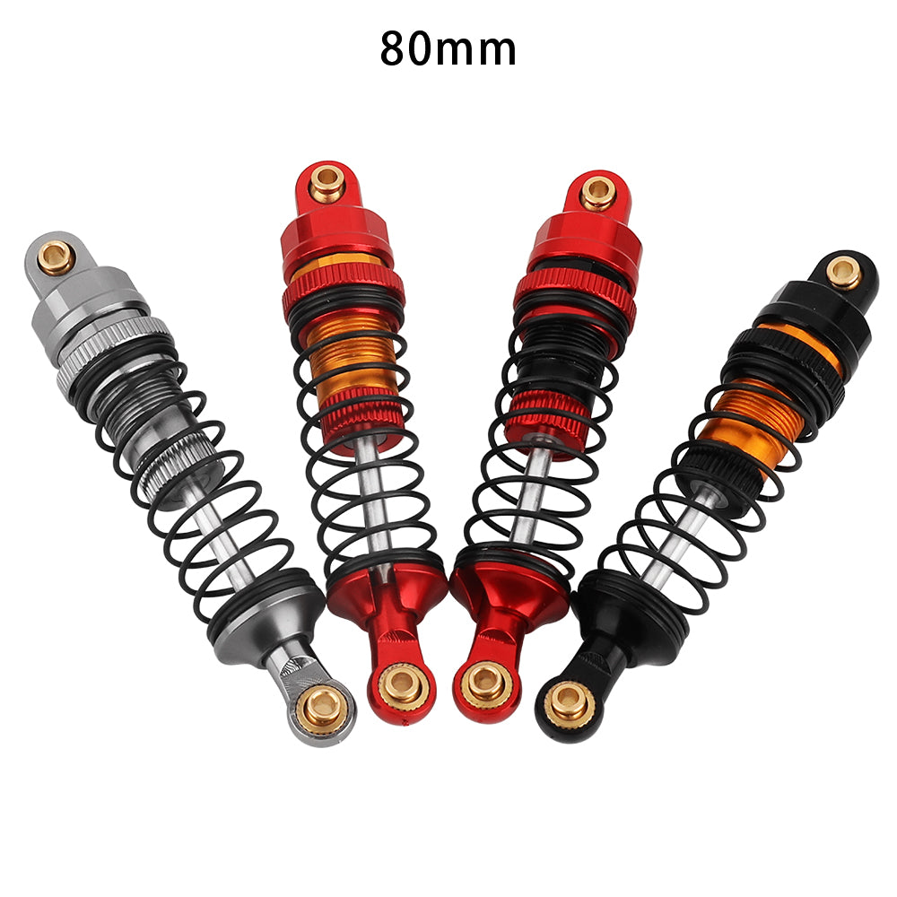 LonZeXy 4PCS Aluminum Oil Shock Absorber 70/80/90/100/110/120mm Adjustable Damper For Axial SCX10 I II III TRX4 D90 1/10 RC Rock Crawler Upgrade Parts