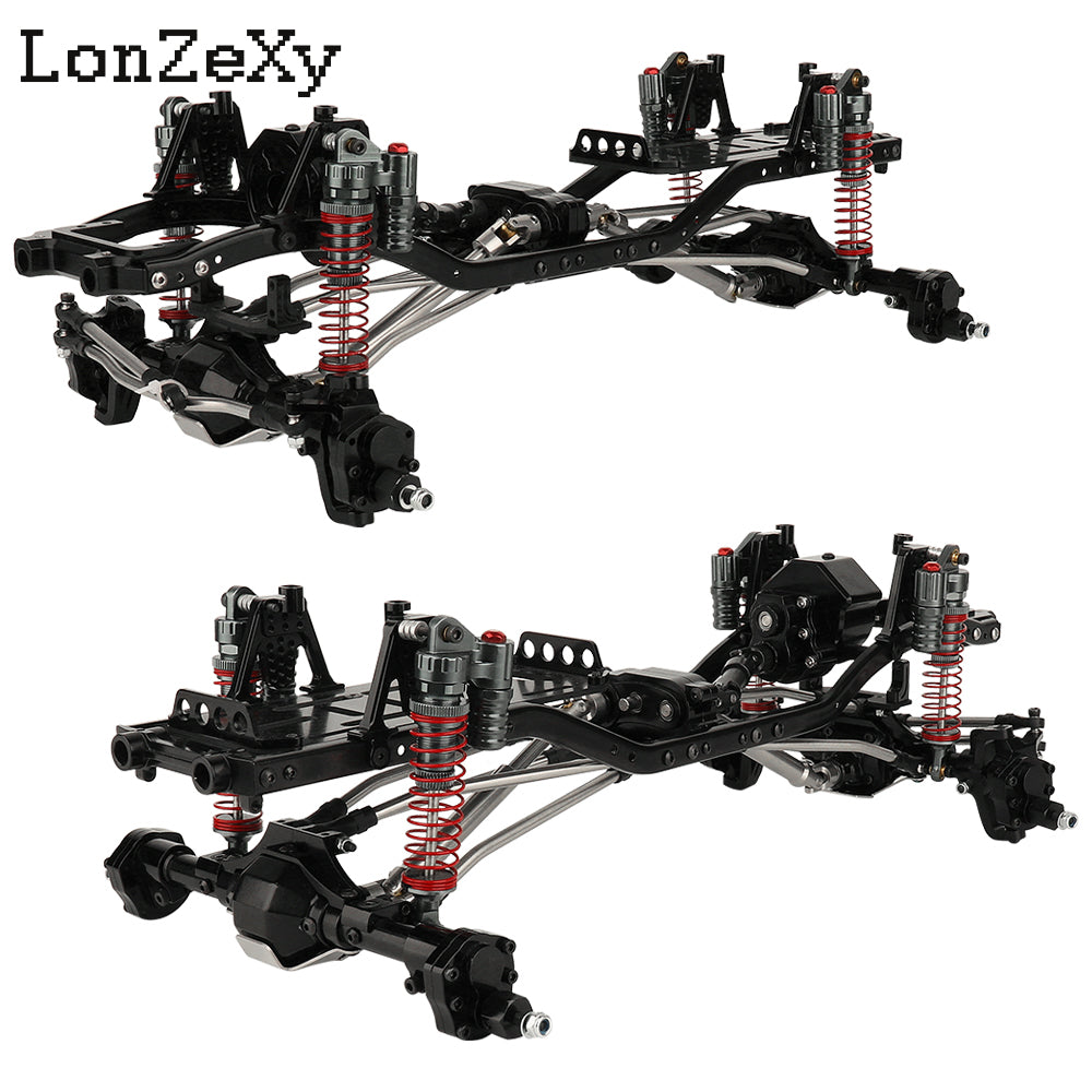 LONZEXY Frame Set Wheelbase 313mm with 2 Speed Transmission For SCX10 II