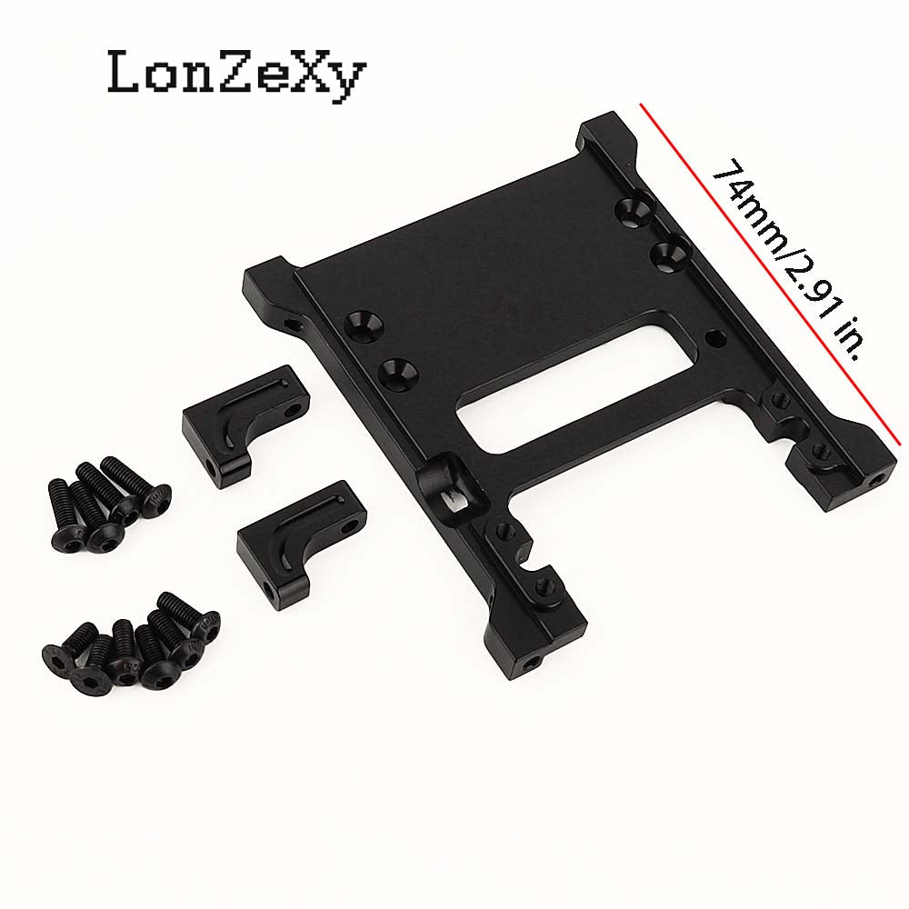 LONZEXY Aluminum Aolly Rear Battery Mount Holder for SCX10