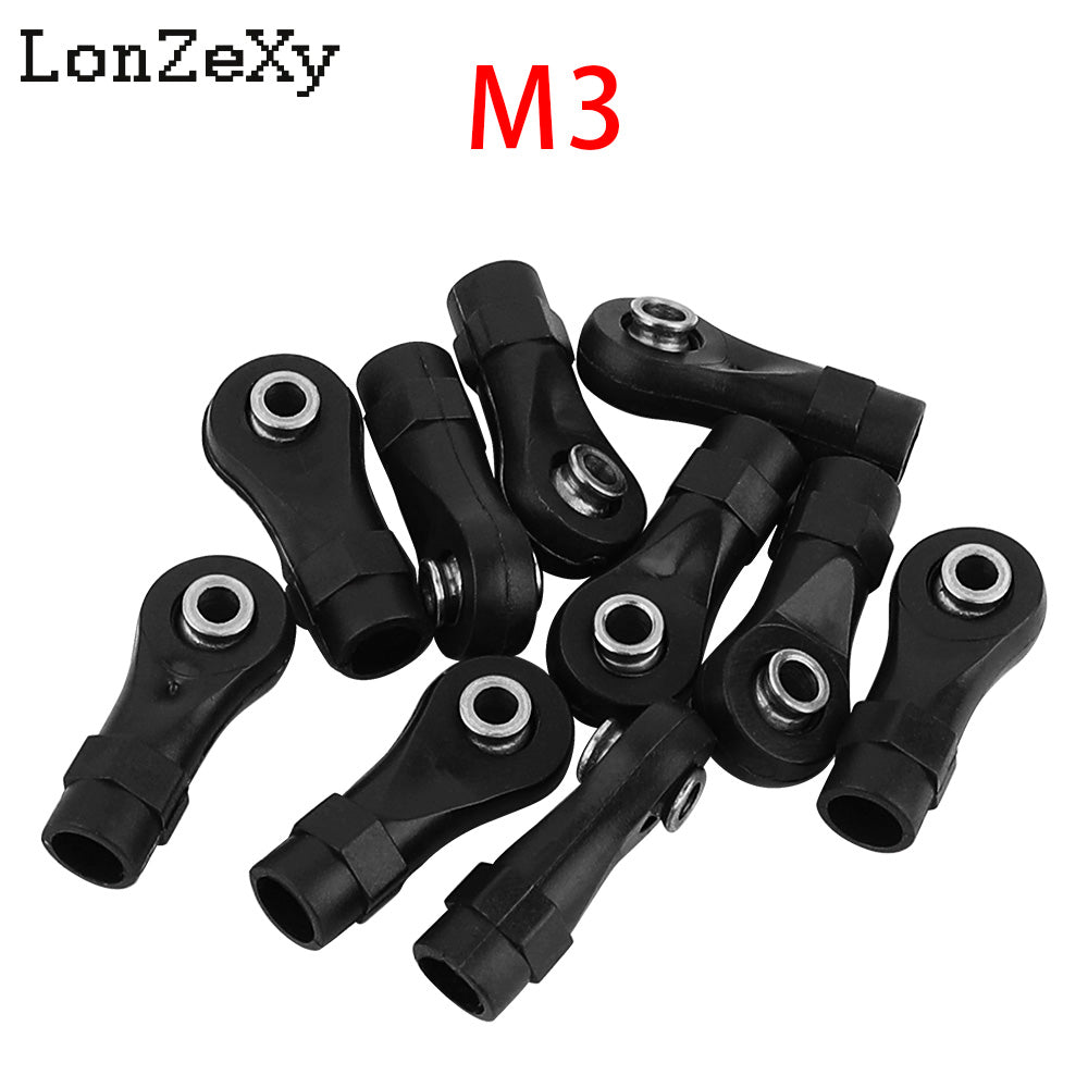 LONZEXY 10pcs Link Rod End  Ball Joint Head For Traxxas 1/10