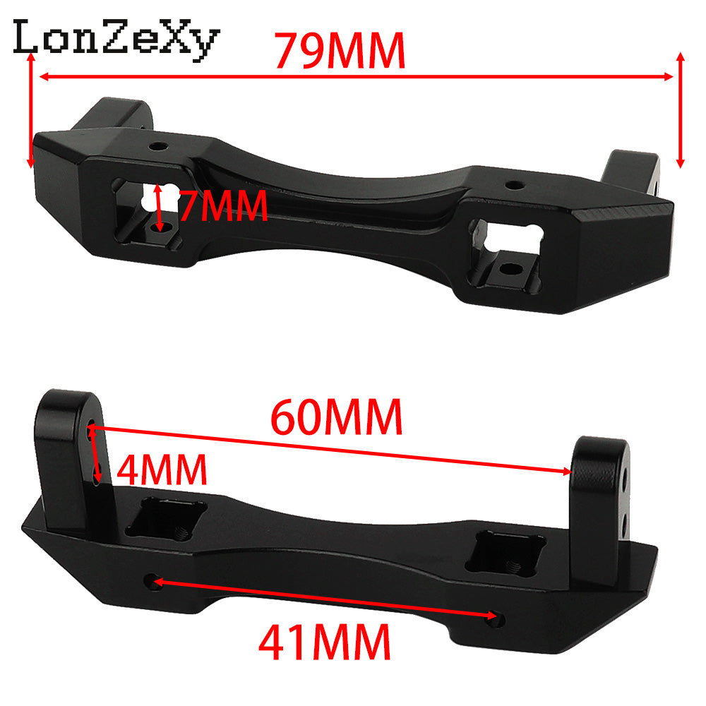 Alloy Metal Rear Plate Mounting Bumper Mount for 1/10 RC Truck Crawler Car SCX10 II 90046 Accessories Upgrades Part