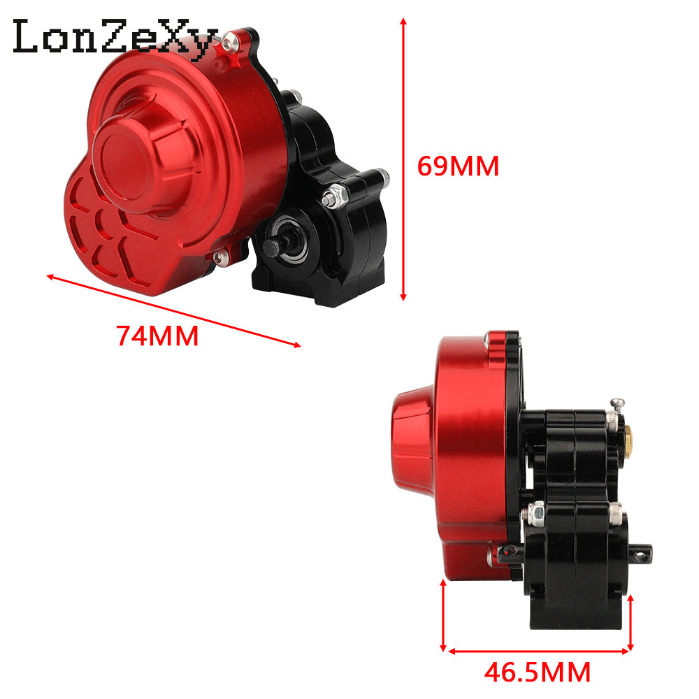 LONZEXY Metal Forward Transmission Gearbox for SCX10 & SCX10 II