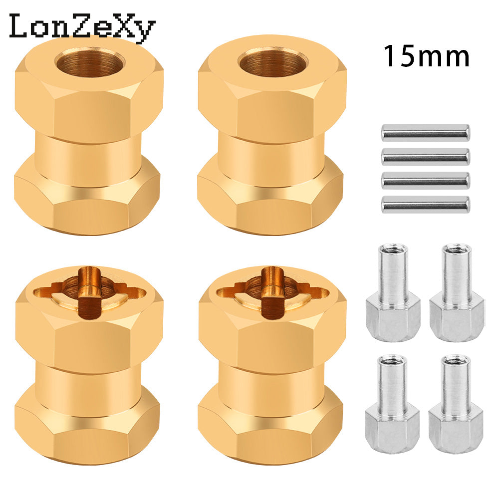LONZEXY Wheel Hex Drive Adapter for SCX10 (4PCS)