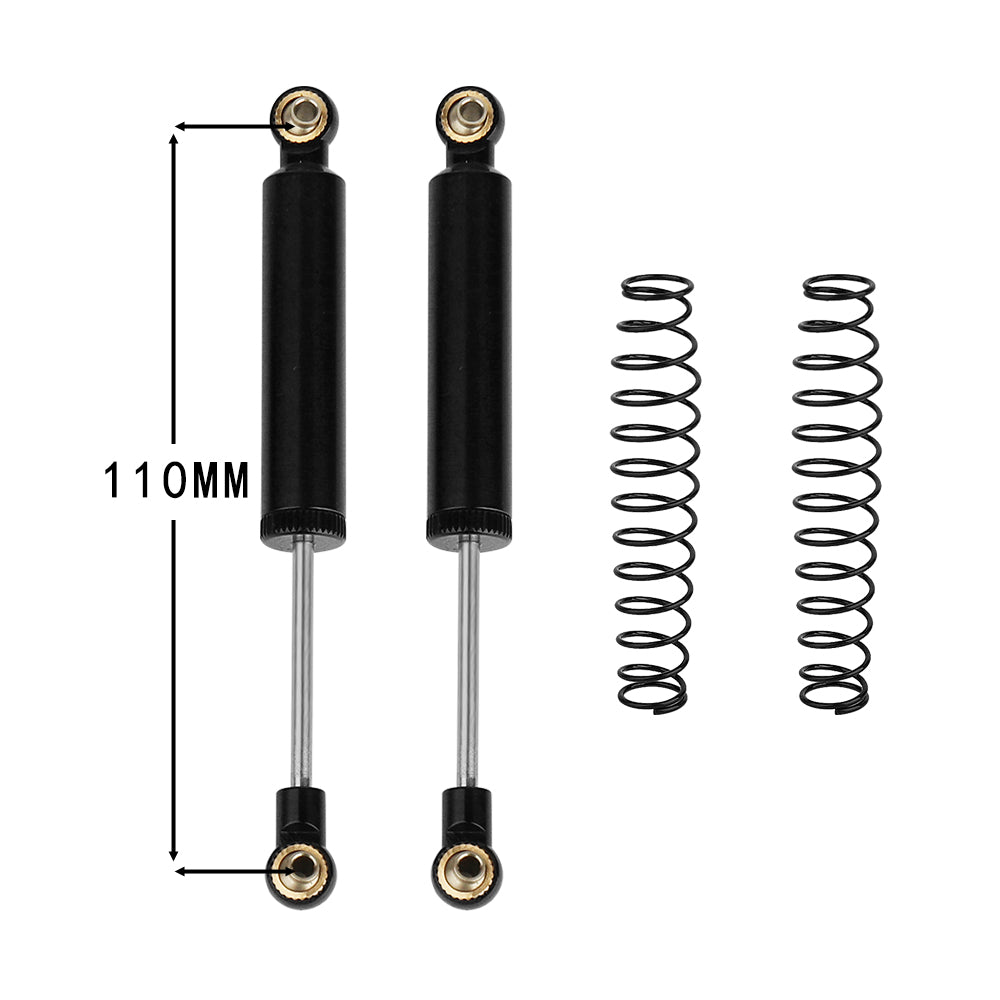 LonZeXy 1/10 RC Crawler Metal Oil Shock Absorber 70/80/90/100/110mm Adjustable Damper For SCX10 TRX4 D90 RC Car Upgrade Parts