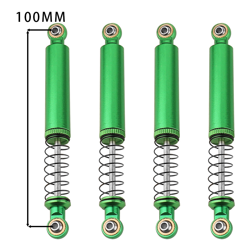 LonZeXy 1/10 RC Crawler Aluminum Oil Shock Absorber 70 80 90 100 110mm Adjustable Damper 4PCS For Axial SCX10 TRX4 D90 RC Off Road Car Upgrade Parts