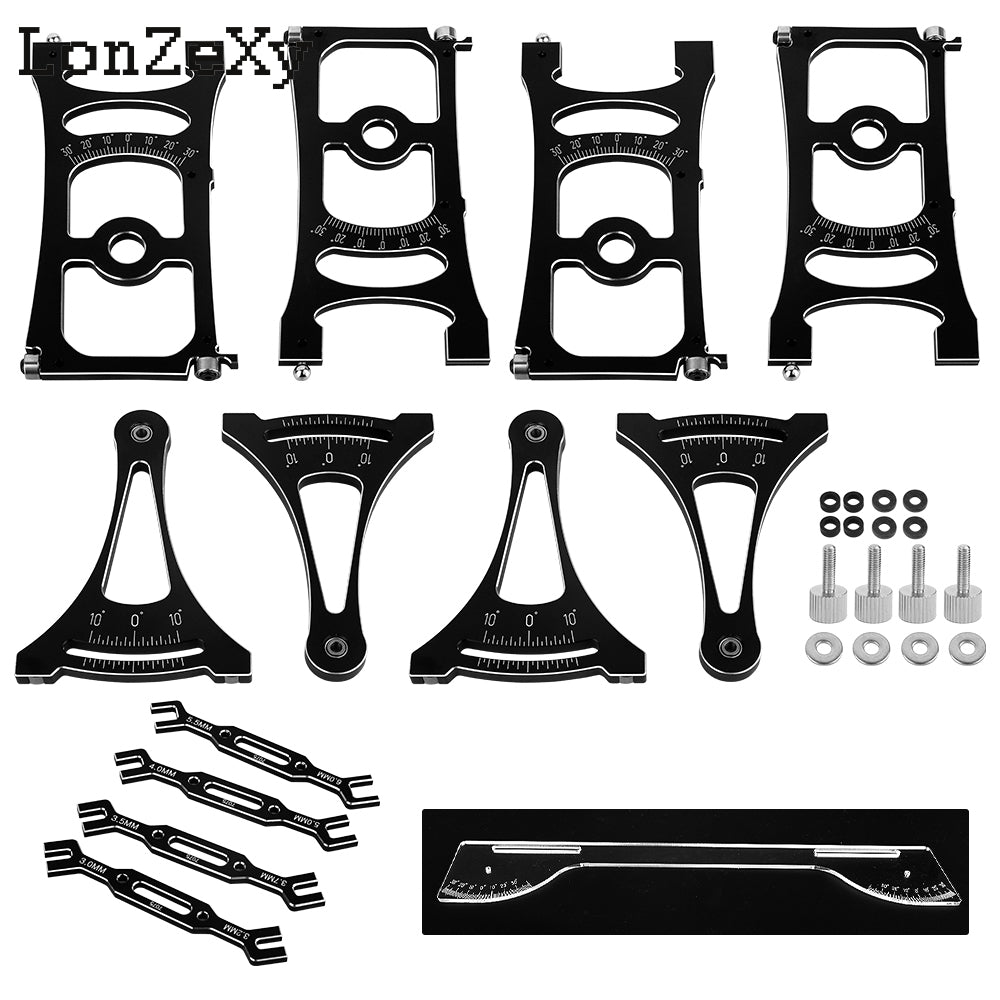 Lonzexy Aluminum Alloy  Adjustment Ruler for Traxxas Arrma losi 1/8 1/7 Rally Short Truck
