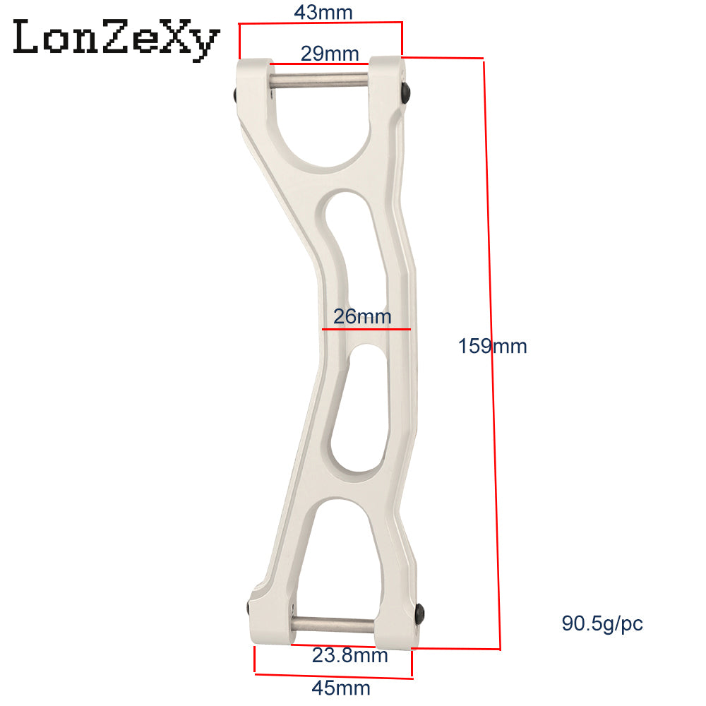 Lonzexy RC For Traxxas 1/5 X Maxx X-Maxx 7729 Aluminum Front or Rear Upper Suspension Arm A-Arm Set