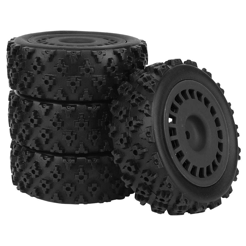1/10 RC Off-Road Buggy Wheels 38.4g Knobby Rubber Tires Multi Color Rim RC Car Upgrade Parts