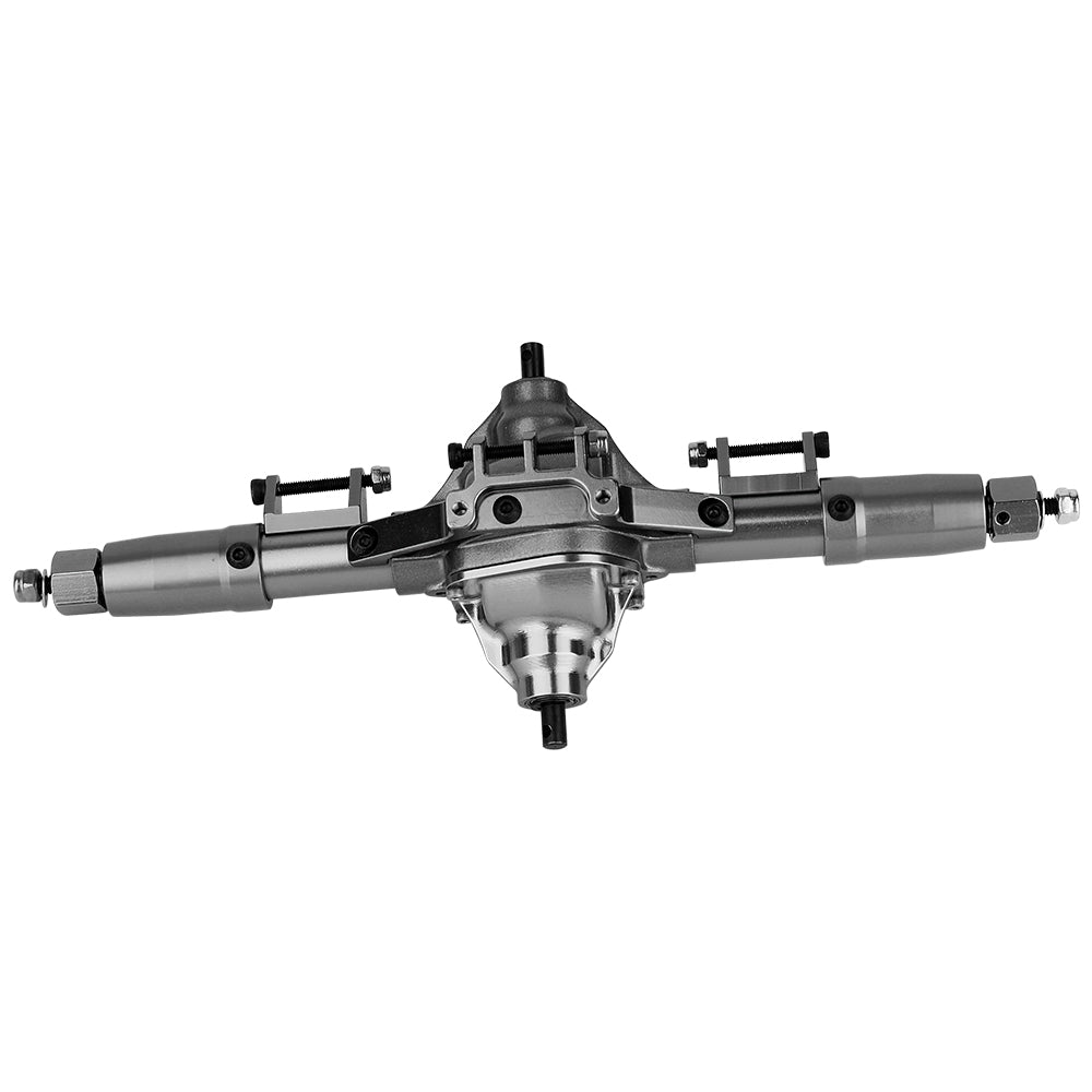 LonZeXy CNC Aluminum Front Middle Rear Axles Complete Set, 38T 13T Hardened Steel Differential Gear Axle Housing For 1/10 Axial SCX10 Gen1 RC Crawler Car Metal Upgrade Accessories