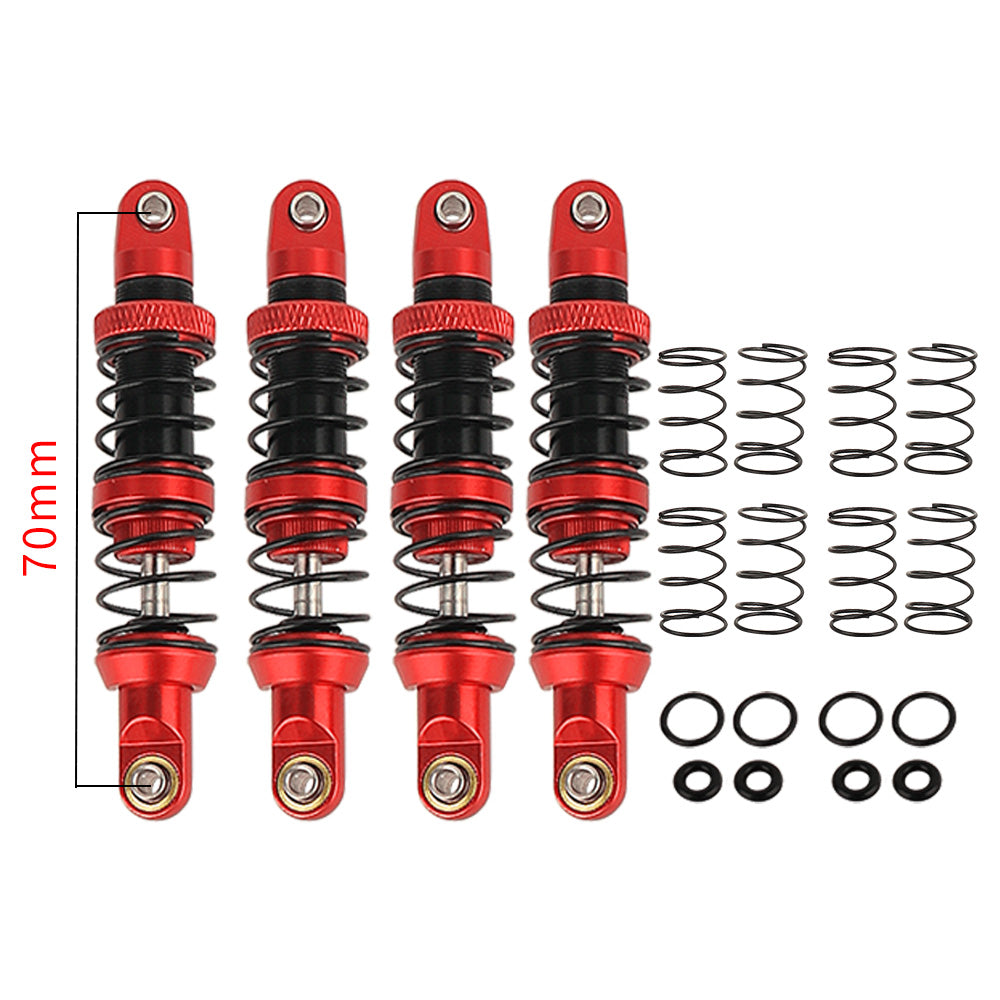 LonZeXy 1/10 RC Crawler Metal Shock Absorber 70/80/90/100/110/120mm Oil Damper Double Spring Shock For SCX10 TRX4 D90 RC Car Upgrade Parts